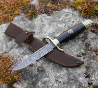 Финка НКВД из дамасской стали купить на сайте koval-knife.shop