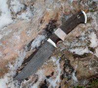 Нож Клыч из дамасской стали купить на сайте koval-knife.shop