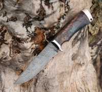 Нож Скандинав из дамасской стали купить на сайте koval-knife.shop
