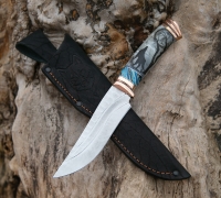 Нож Клыч из дамасской стали купить на сайте koval-knife.shop